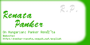 renata panker business card